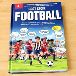 A comprehensive English language learning book designed specifically for football players