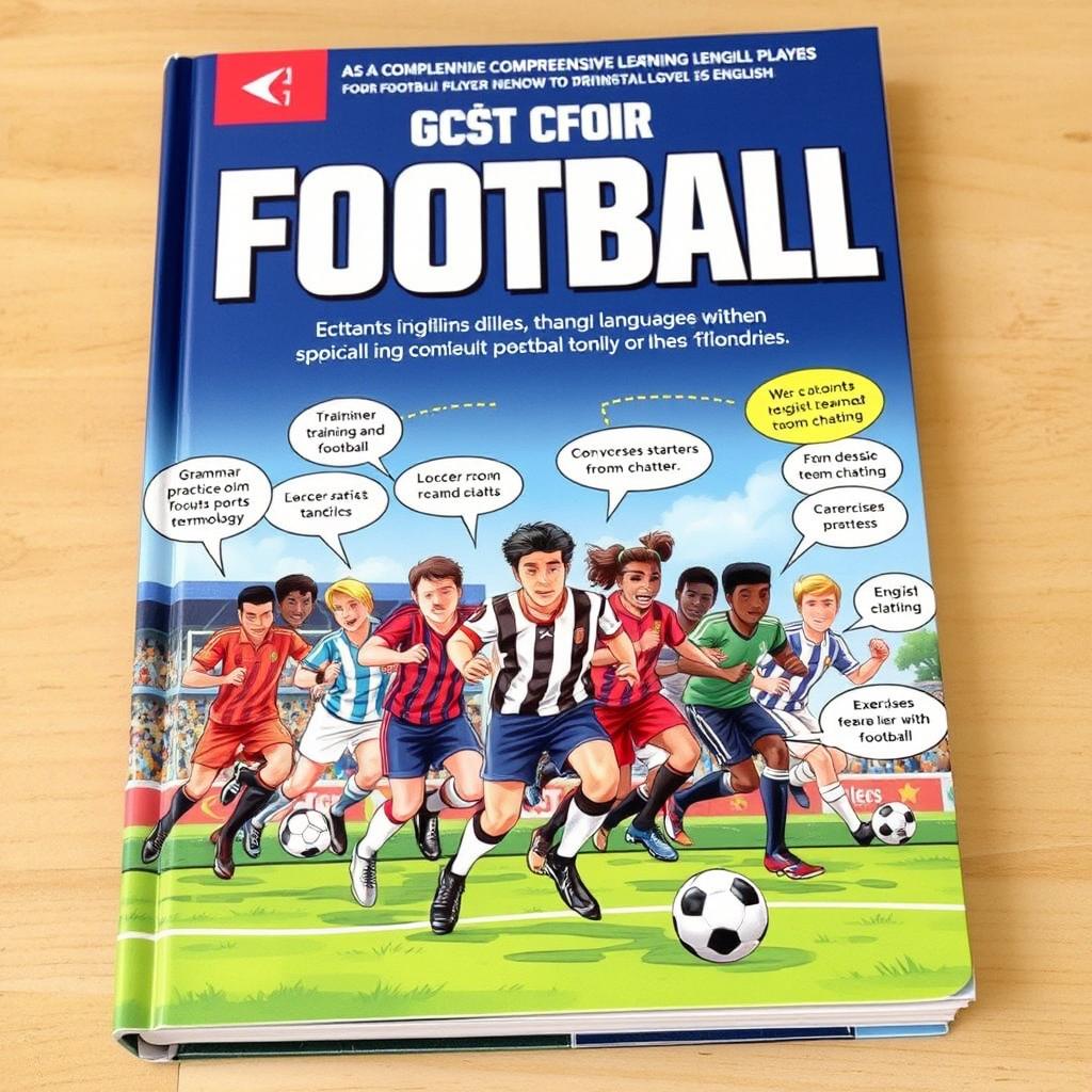 A comprehensive English language learning book designed specifically for football players