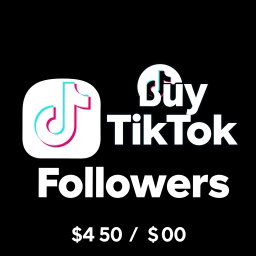 A modern and eye-catching logo design for a TikTok follower selling service