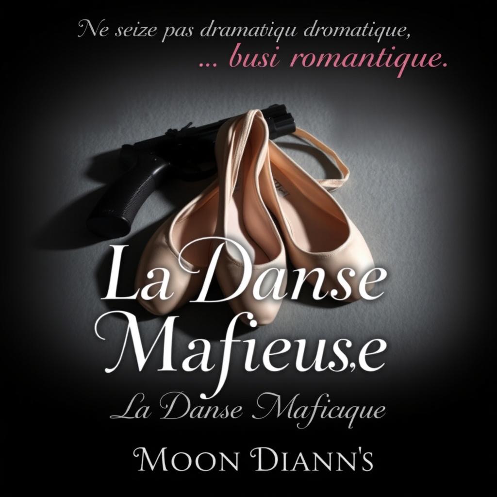 A captivating book cover for a dark romance titled "La Danse Mafieuse" by the author Moon Diann's