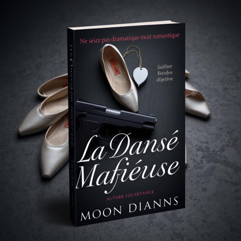 A captivating book cover for a dark romance titled "La Danse Mafieuse" by the author Moon Diann's