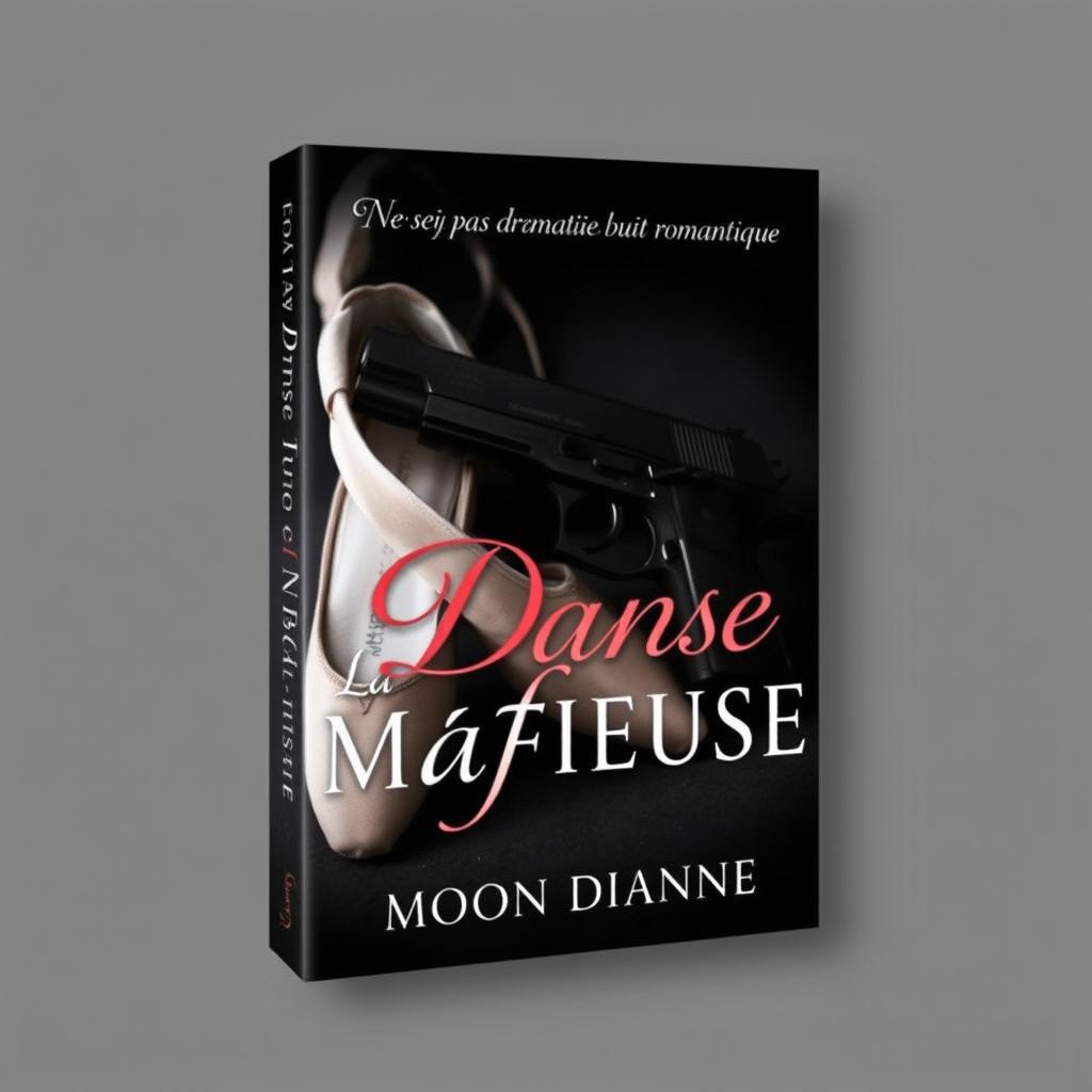 A captivating book cover for a dark romance titled "La Danse Mafieuse" by the author Moon Diann's