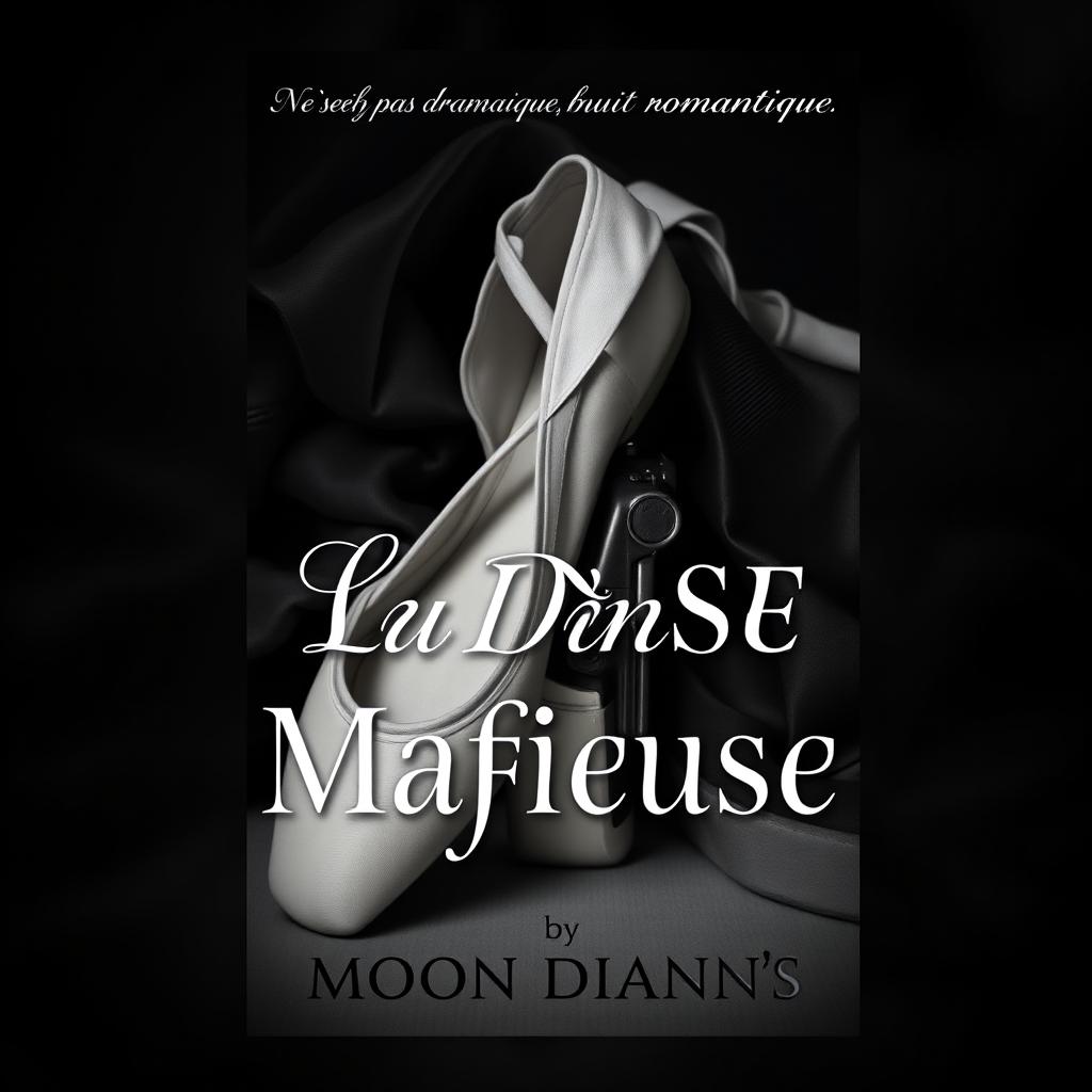 A striking book cover for a dark romance titled "La Danse Mafieuse" by the author Moon Diann's