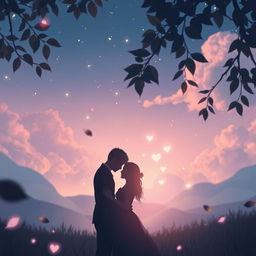 An ethereal scene capturing the magic of whispers and emotions, depicting a dreamy landscape with soft pastel colors