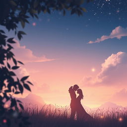 An ethereal scene capturing the magic of whispers and emotions, depicting a dreamy landscape with soft pastel colors