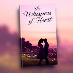 A visually striking book cover for 'The Whispers of Heart' by Ananya, designed to embody romance and intrigue