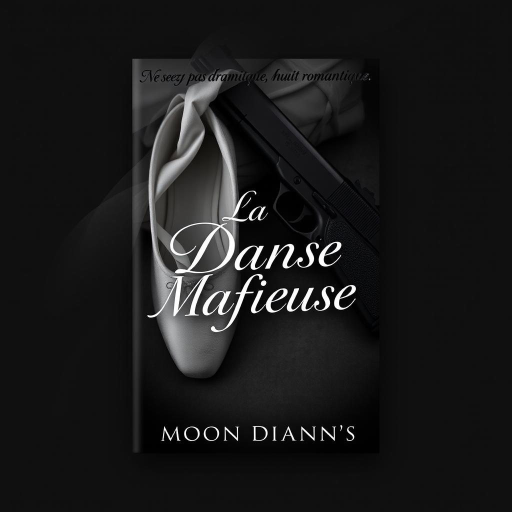 A striking book cover for a dark romance titled "La Danse Mafieuse" by the author Moon Diann's