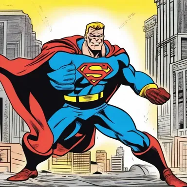 In the comic strip, the hero fought agin the villain to save the city.