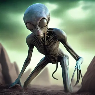 In the science fiction story, humans discovered an alien species that was agin their existence.