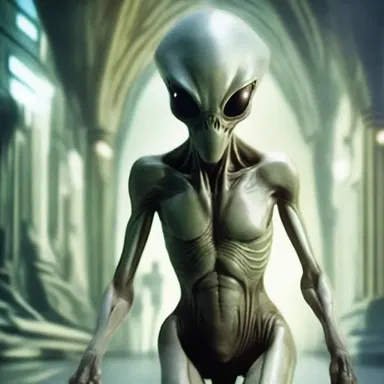 In the science fiction story, humans discovered an alien species that was agin their existence.