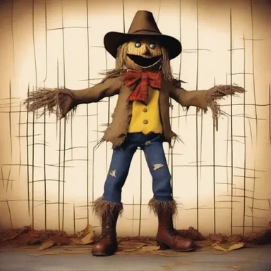 Why did the scarecrow stand agin the wall? Because it didn't have the guts to move!