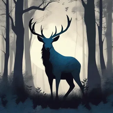 The magical creature was always seen agin the forest during moonlit nights.