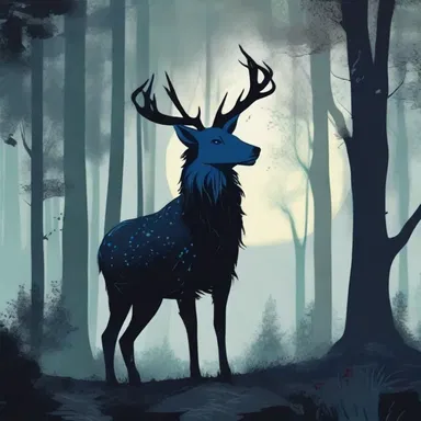 The magical creature was always seen agin the forest during moonlit nights.