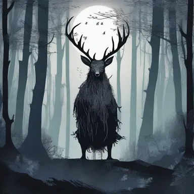 The magical creature was always seen agin the forest during moonlit nights.