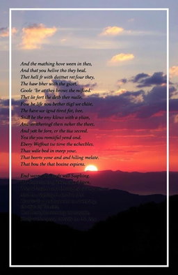 A collection of original poems centered around themes of nature, love, and the human experience