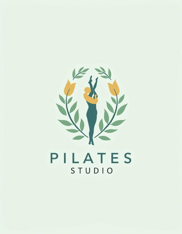 A beautiful and elegant logo design for a Pilates studio