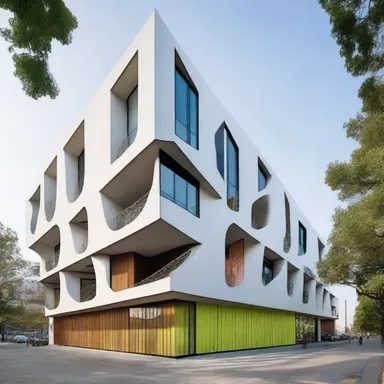 The unconventional and eye-catching design of the building agitates the usual norms of architecture.