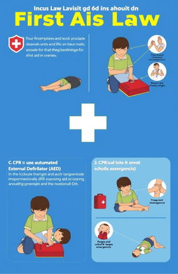 A comprehensive educational book on the Lucas Law in Brazil, which mandates first aid training in schools