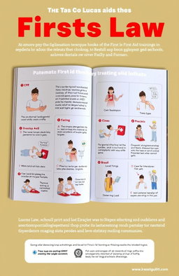A comprehensive educational book on the Lucas Law in Brazil, which mandates first aid training in schools