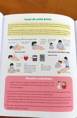 A comprehensive educational book on the Lucas Law in Brazil, which mandates first aid training in schools