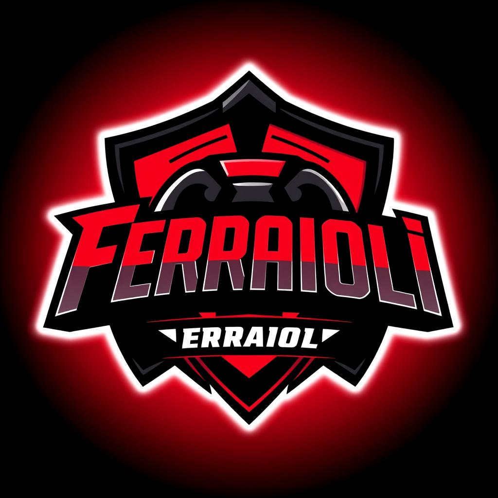 A vibrant and eye-catching esports logo featuring the name 'Ferraioli'
