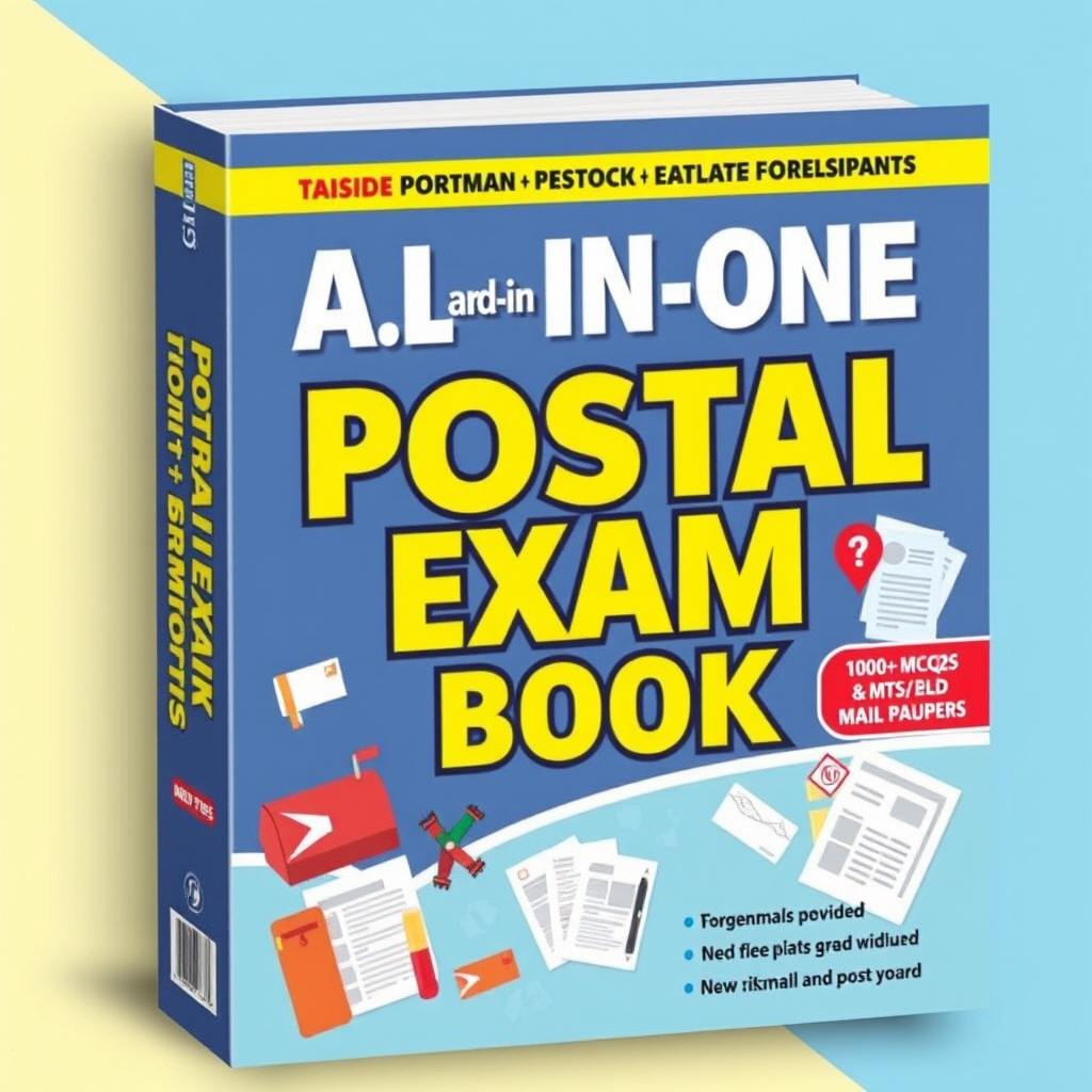 All-in-One Postal Exam Book Cover Design
