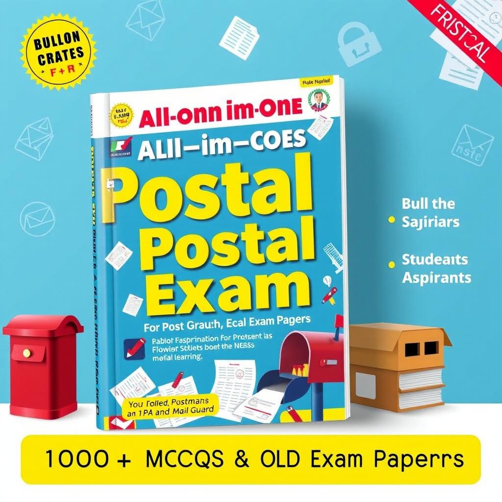 All-in-One Postal Exam Book Cover Design