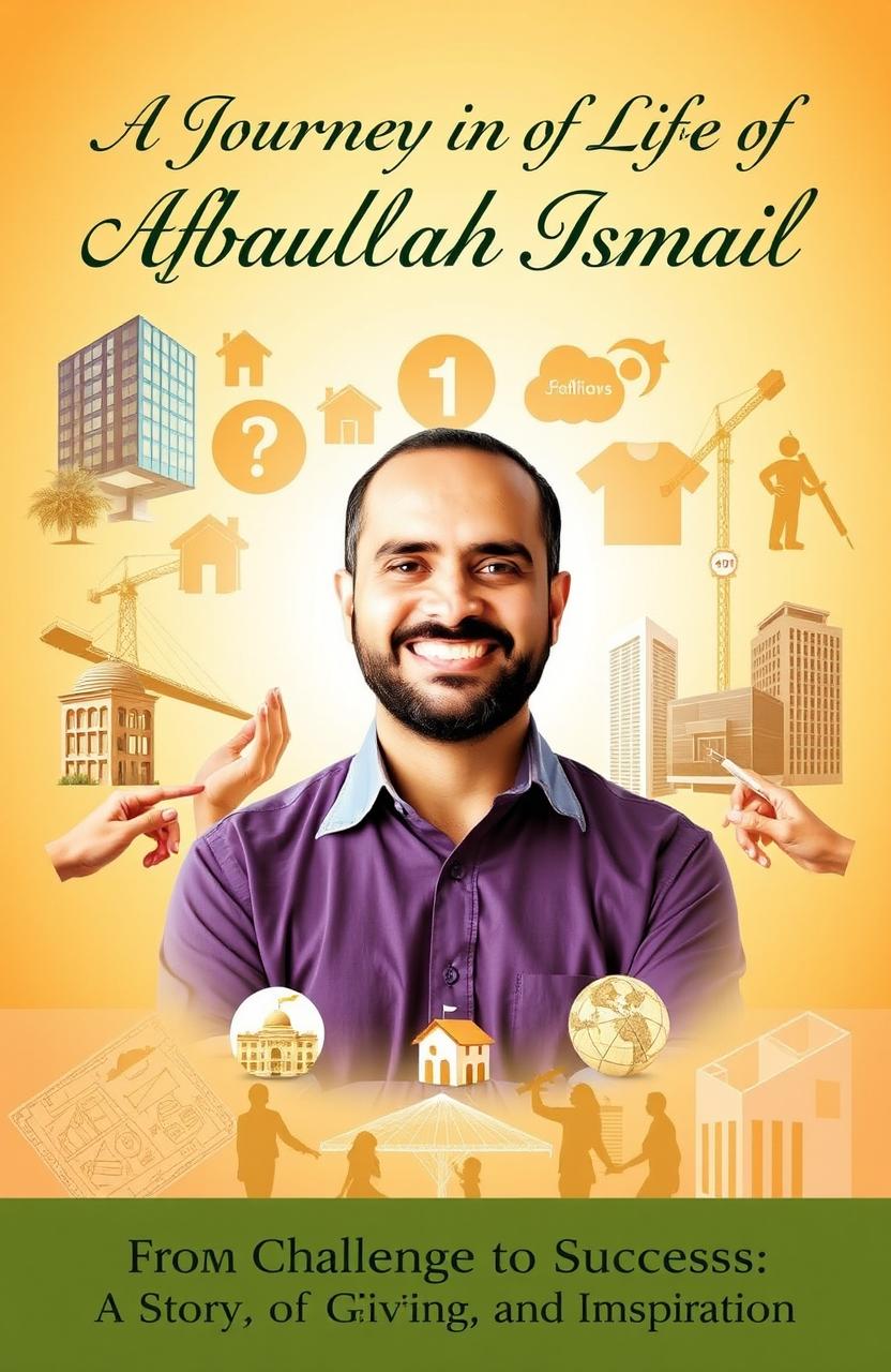 A front cover for a book titled 'A Journey in the Life of Abdullah Ismail'