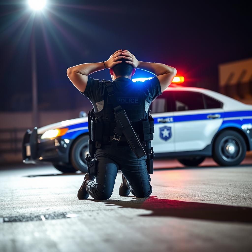 Policeman Surrendering: A Powerful Image of Justice