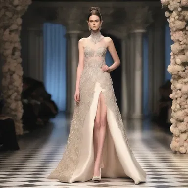 The fashion designer agnized the latest trend in high-end couture and incorporated it into her new collection.