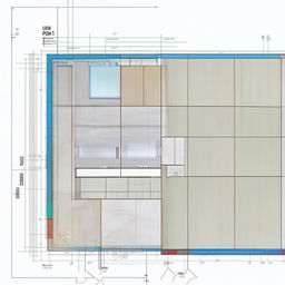 An intricately measured floor plan of approximately 300 square meters, featuring soundproof pods suitable for 1-3 people each.