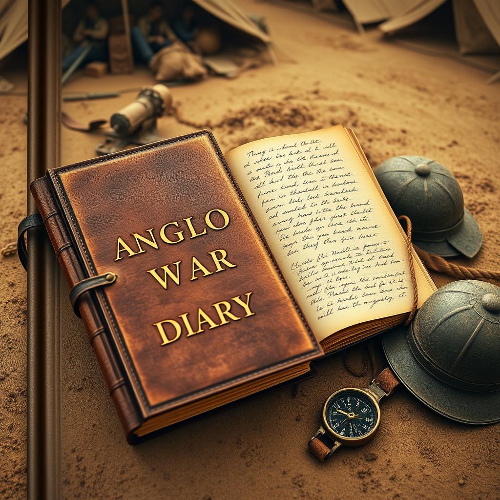 An evocative cover design for a book titled 'Anglo Boer War Diary'