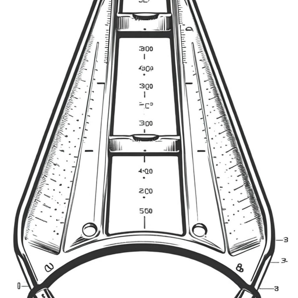 Generate a vernier caliper using the same the art style of the sample photo