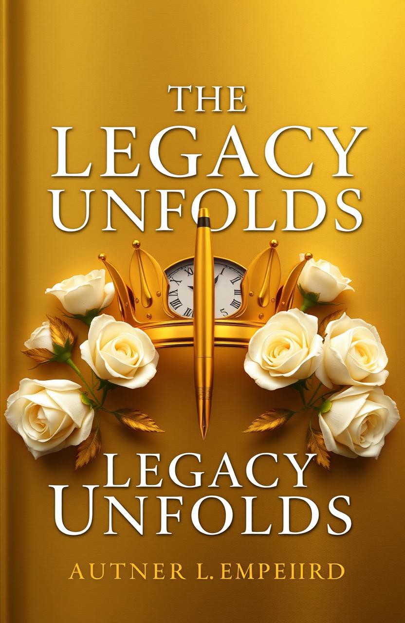The Legacy Unfolds: A Luxurious Book Cover Design