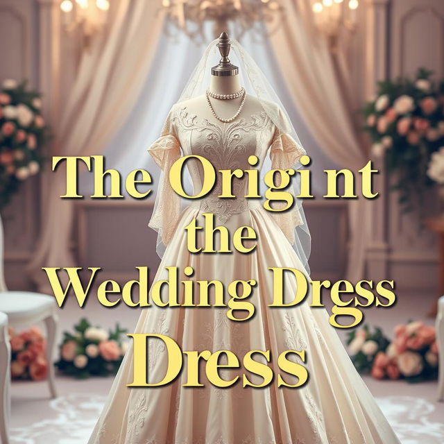 A captivating YouTube thumbnail showcasing the origin of the wedding dress