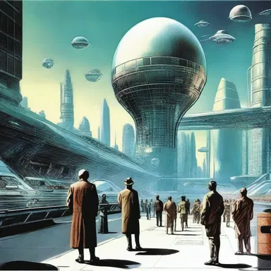 Readers of the science fiction novel were agog with wonder as they were transported to a futuristic world filled with advanced technology.