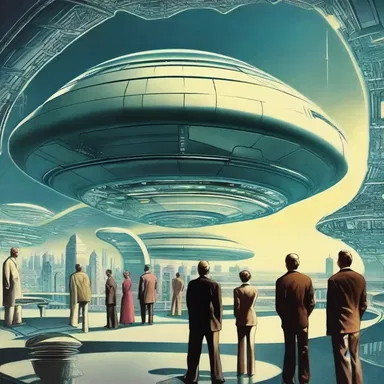 Readers of the science fiction novel were agog with wonder as they were transported to a futuristic world filled with advanced technology.