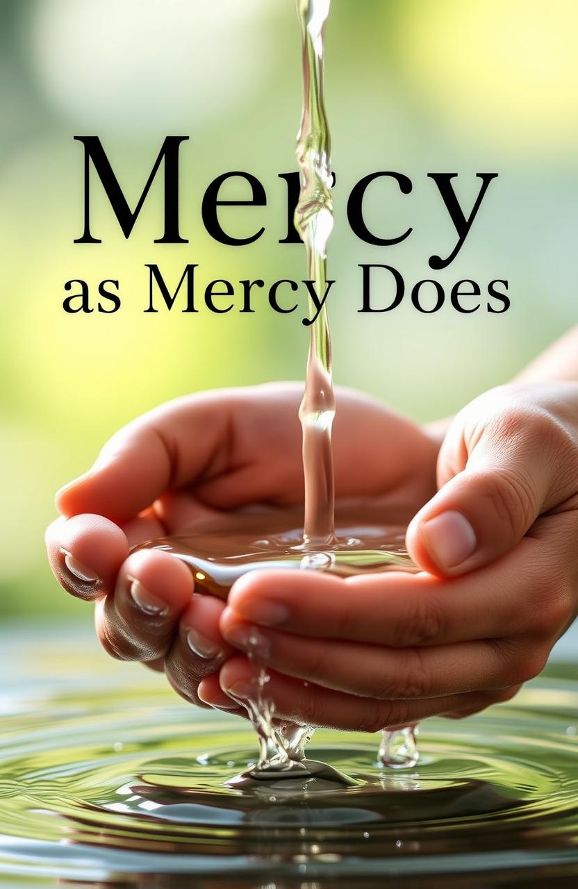 A serene and symbolic representation of 'Mercy is as Mercy Does'