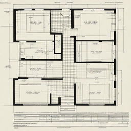 Generate a blueprint for a house plan fitting a 48 feet by 45 feet plot.