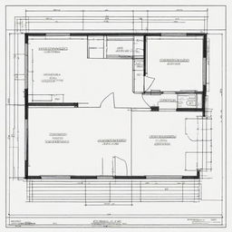 Generate a blueprint for a house plan fitting a 48 feet by 45 feet plot.