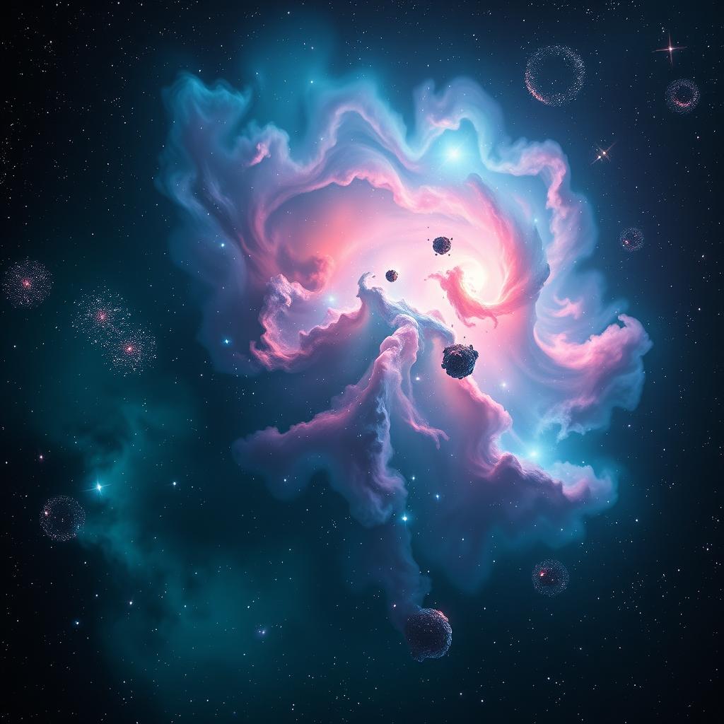 Explore the Wonders of Outer Space: Vibrant Nebula & Galaxies
