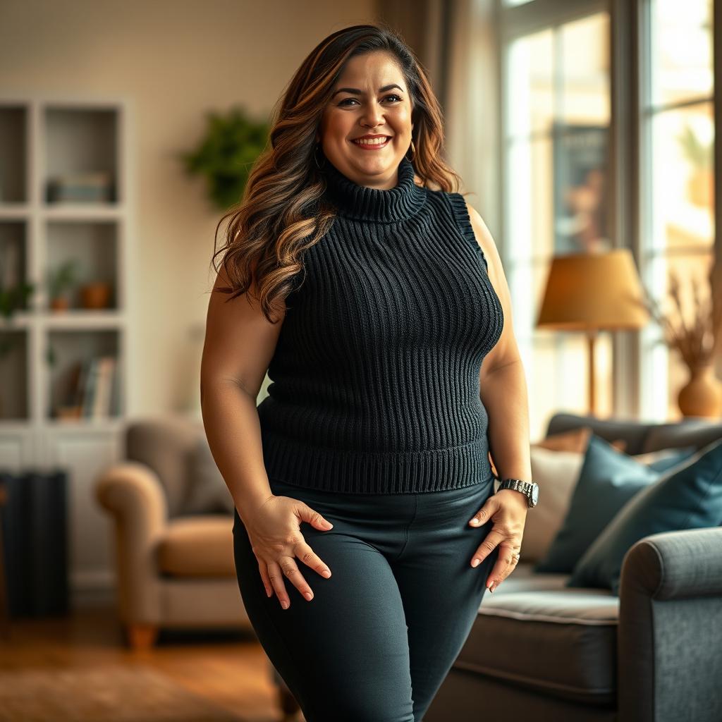 Stylishly Curvy: A Fashionable Mother Figure