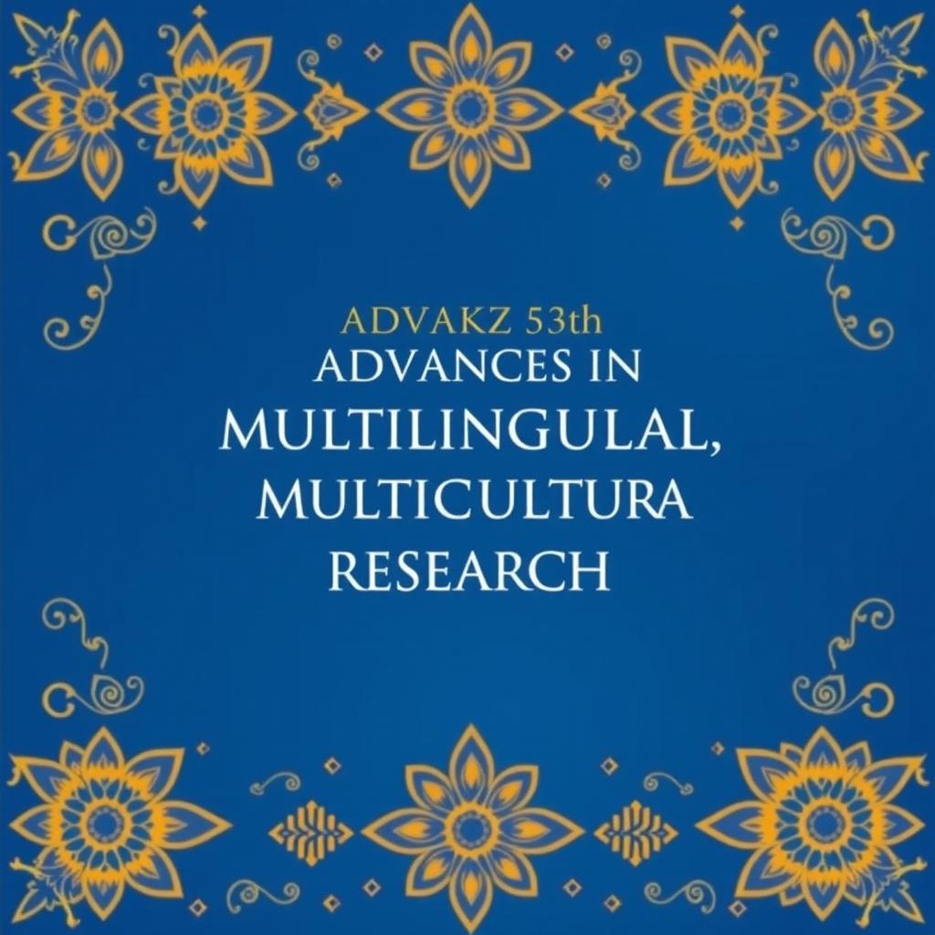 A book cover design for 'ADVANCES IN MULTILINGUAL AND MULTICULTURAL RESEARCH'