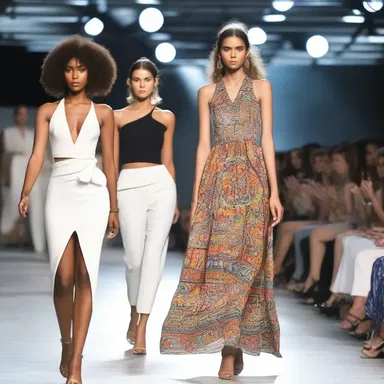 Fashion enthusiasts converged in the agora, flaunting their latest designs and trends, turning it into a captivating runway.