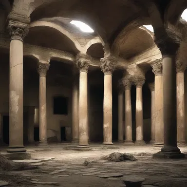 The agora was the setting for a terrifying supernatural encounter in a horror novel.