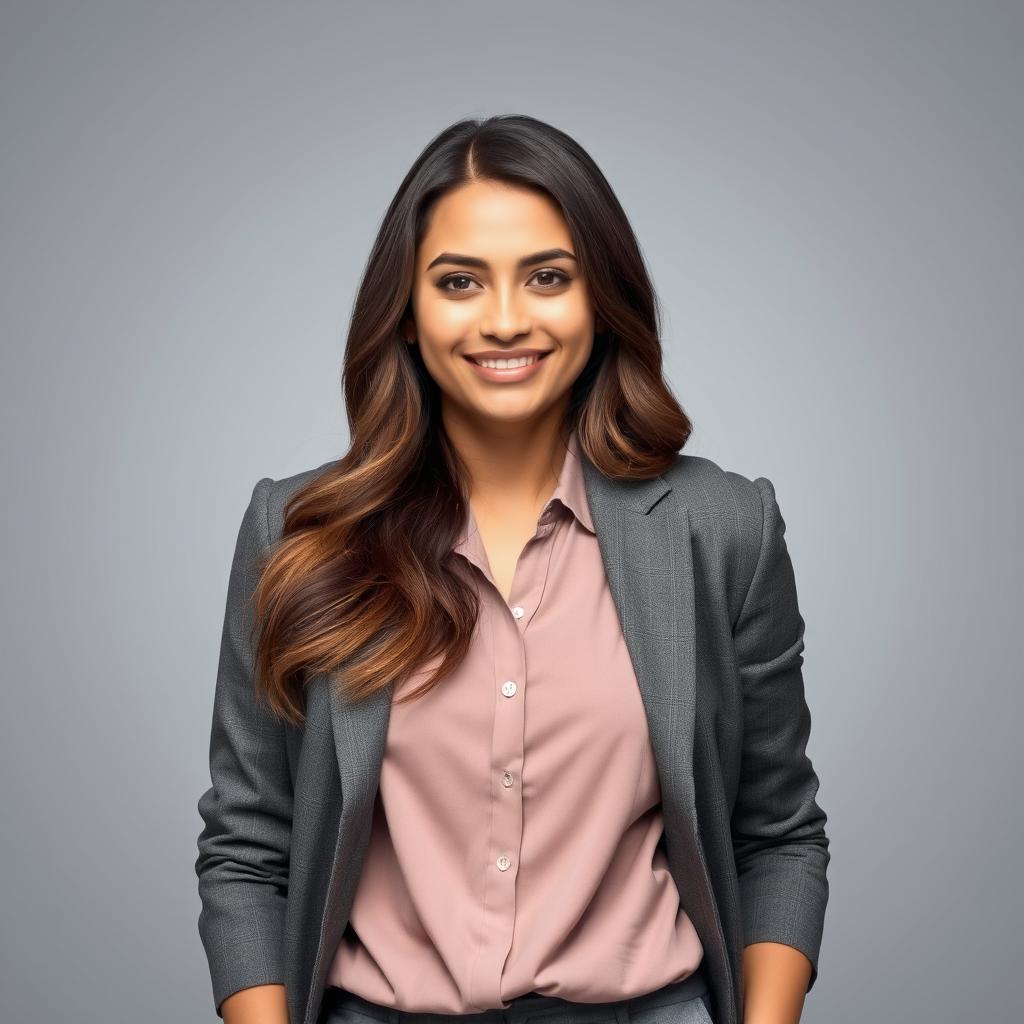 A stylish and modern professional profile picture featuring a confident and charismatic person