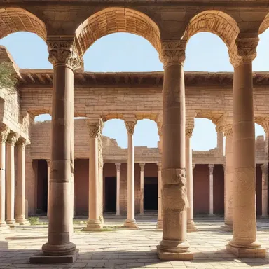 The agora featured impressive columns and a central courtyard in its architectural design.
