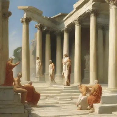According to Greek mythology, the gods would often convene in the agora to settle disputes.