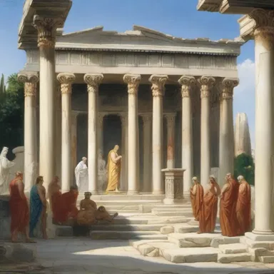 According to Greek mythology, the gods would often convene in the agora to settle disputes.