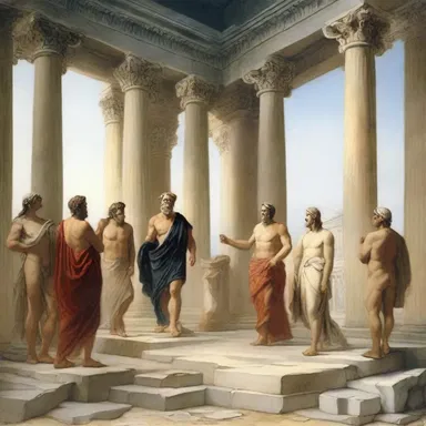 According to Greek mythology, the gods would often convene in the agora to settle disputes.